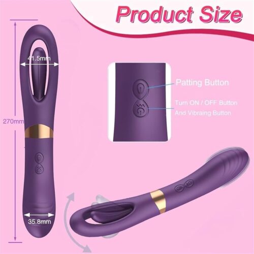 Consoladores de punto G y vibrador de clítoris recargable