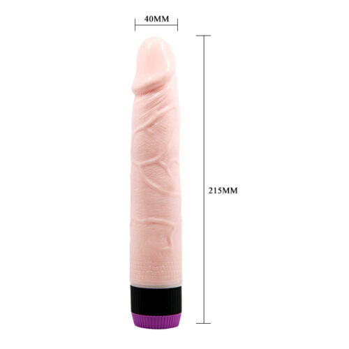 Consolador Vibrador Tipo Real 19cm