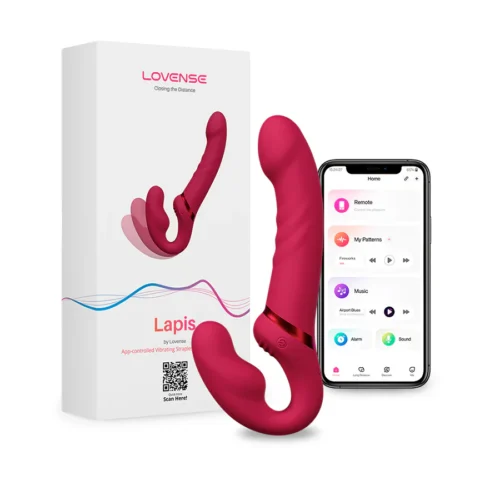Vibrador Doble Lapislázuli Controlado por APP by Lovense Lesbi