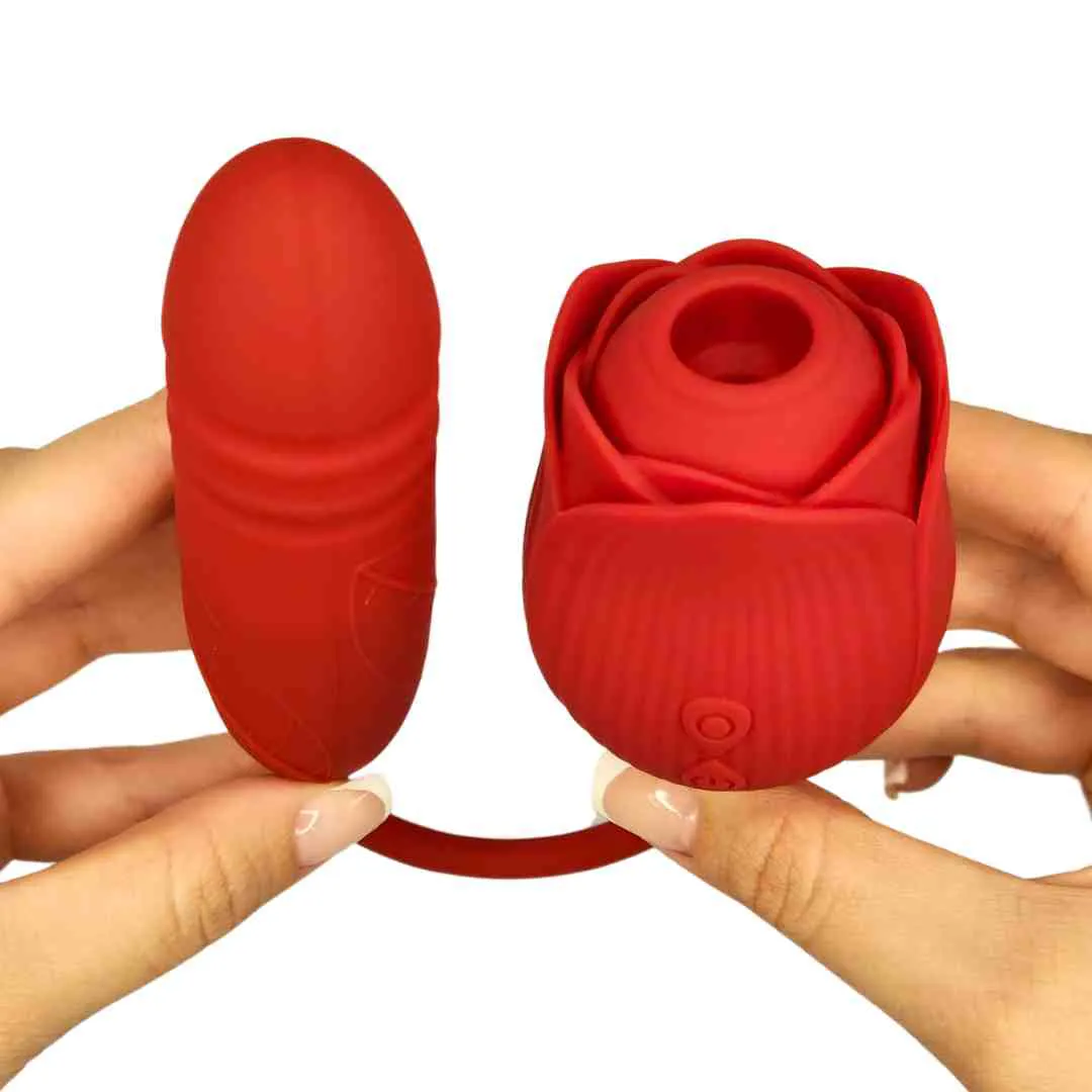 Vibrador Doble Estimulacion Rosa Lengua Dildo Vibra - Image 2