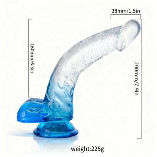 Dildo Consolador Realista 20cm Transparente