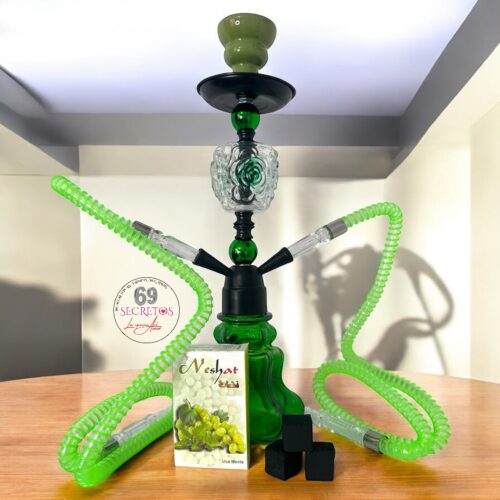 Narguila hookah de lujo dos mangueras ceramica