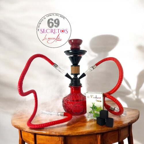Narguila hookah de lujo dos mangueras ceramica collins
